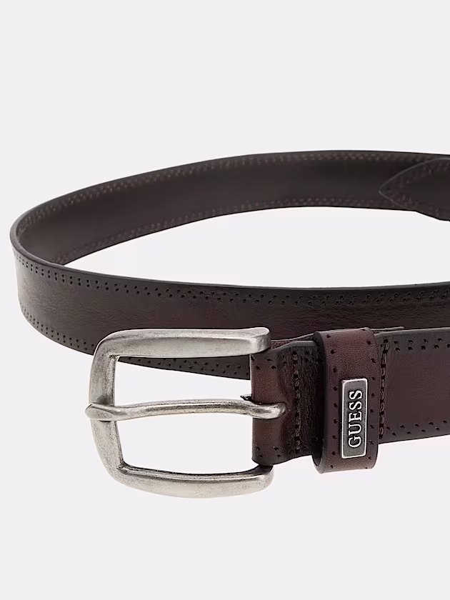 Leather belt - GUESS