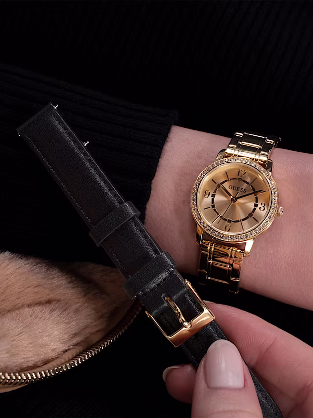 Interchangeable straps analogue watch set - GUESS