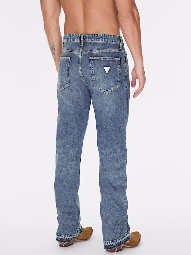 Mid rise flared denim pant - GUESS