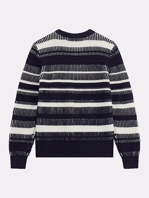 Embossed stripes sweater - GUESS