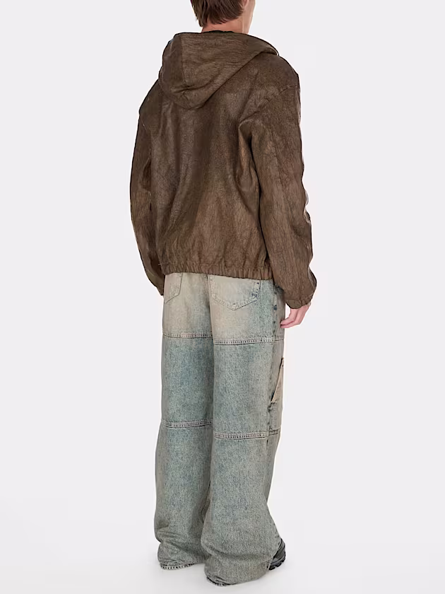 Crackled hooded jacket - GUESS