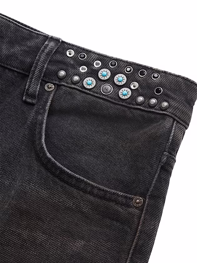 Mid rise flare denim pant - GUESS