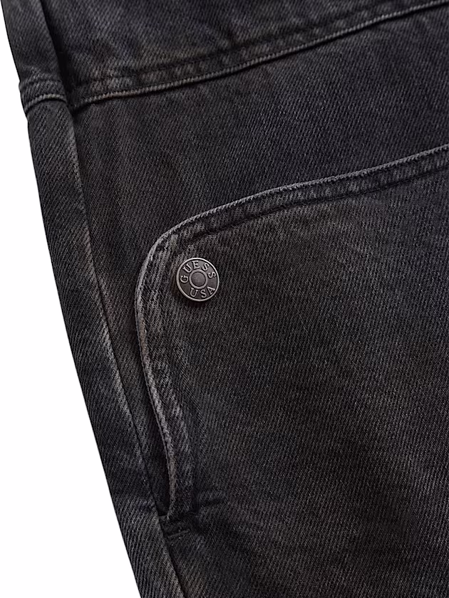 Mid rise relaxed denim shorts - GUESS