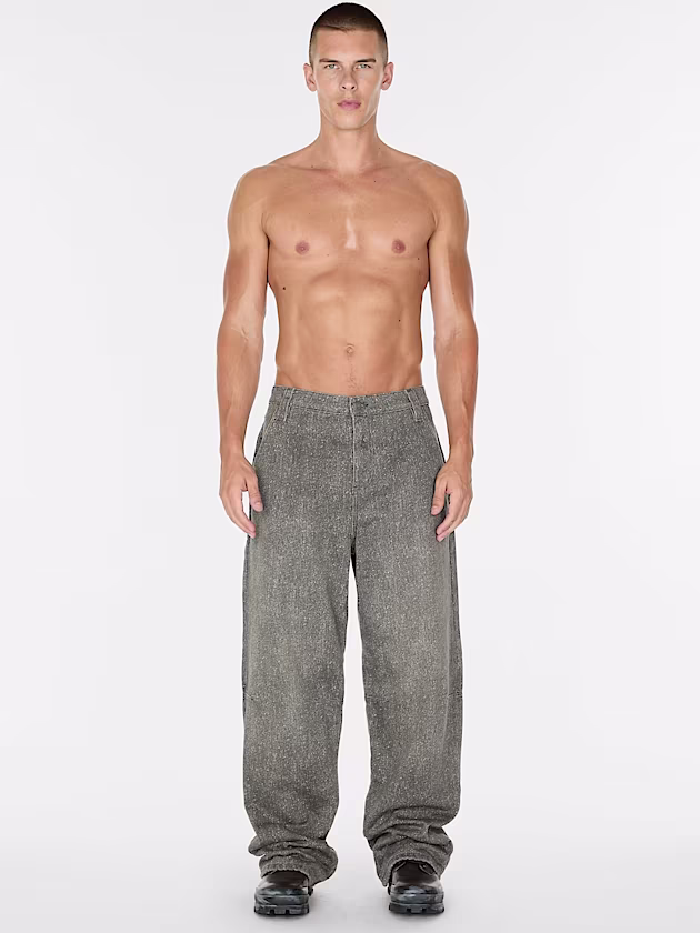 Mid rise relaxed denim pant - GUESS