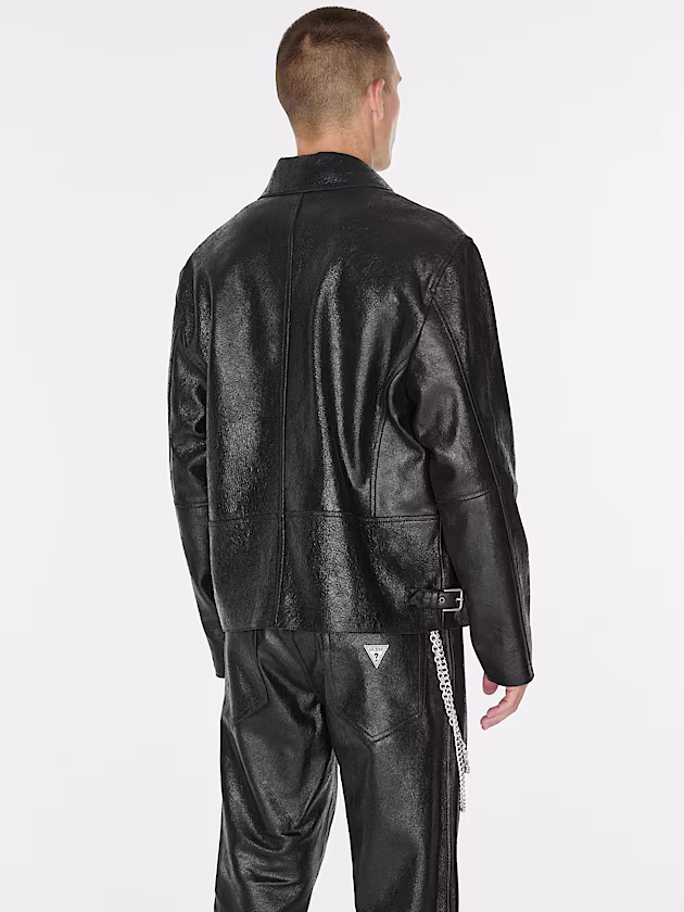 Genuine leather jacket - GUESS