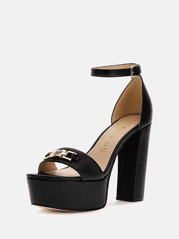 Settle genuine leather sandal - GUESS