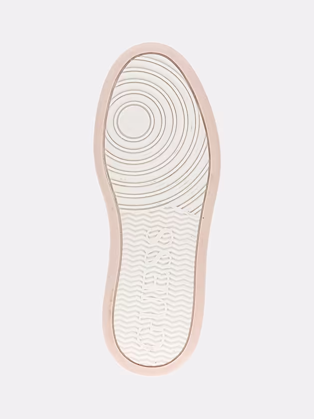 Linzy mixed-leather high sneakers - GUESS