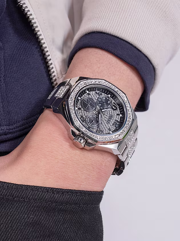 Multi-function crystal watch - GUESS