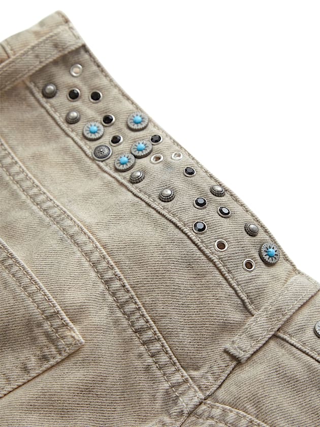 Mid rise flare denim pant - GUESS