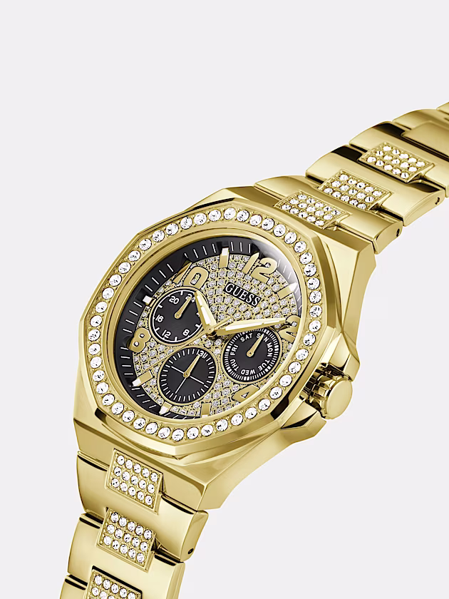 Multi-function crystal watch - GUESS