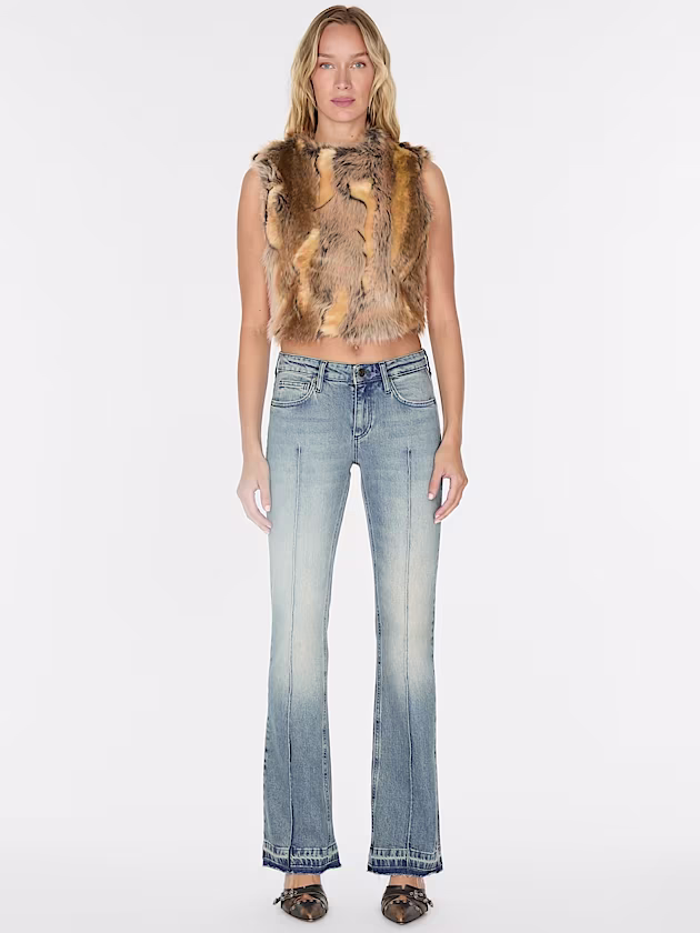 Mid rise flared denim pant - GUESS