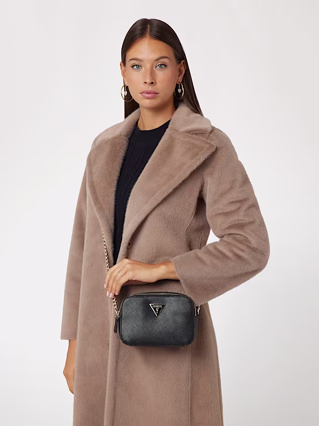 Noelle saffiano crossbody bag - GUESS