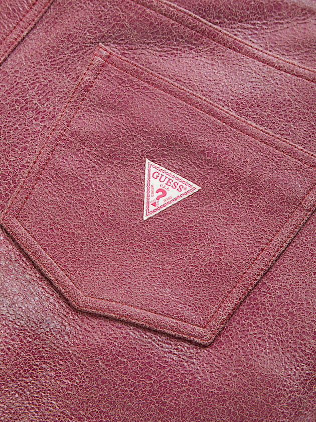 Crackle leather shorts - GUESS