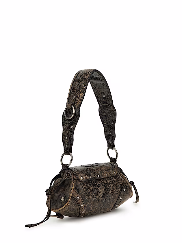 Real leather mini shoulder bag - GUESS