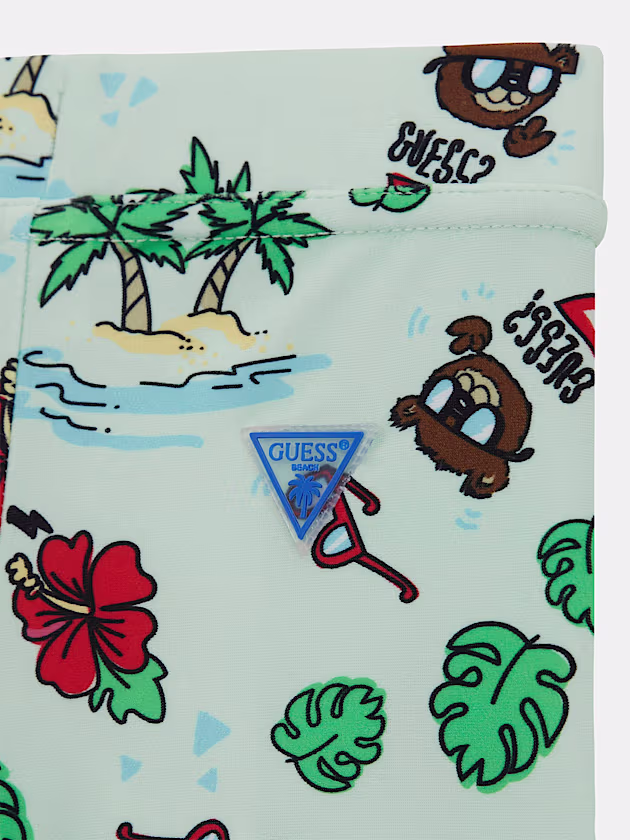 Printed swim trunk - GUESS