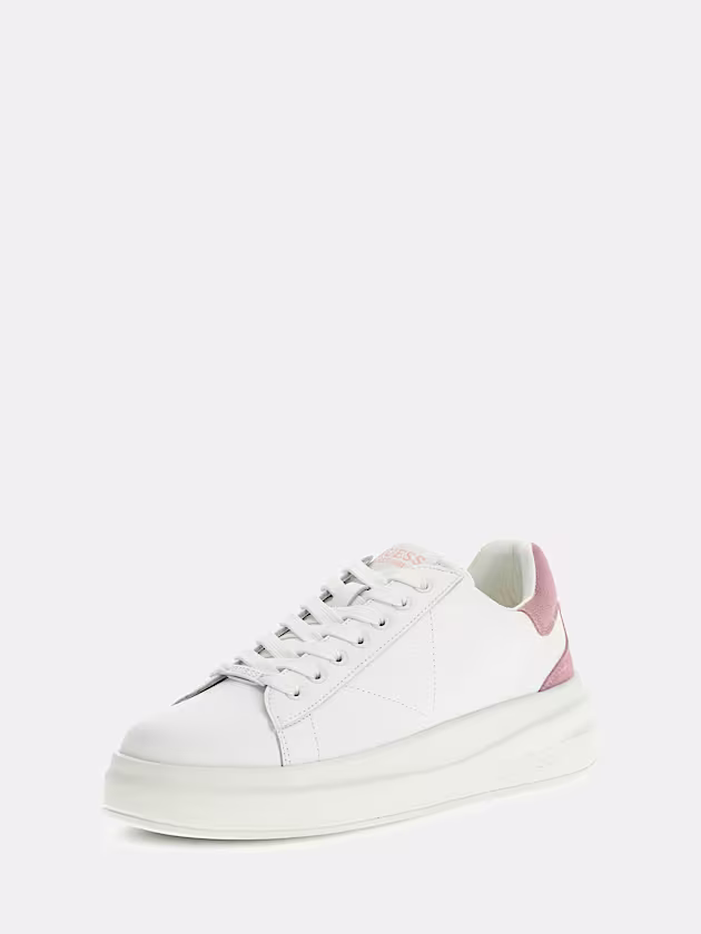 Elbina genuine leather sneakers - GUESS