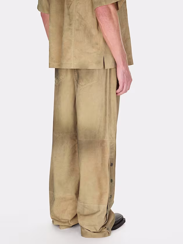 Leather regular pants - GUESS