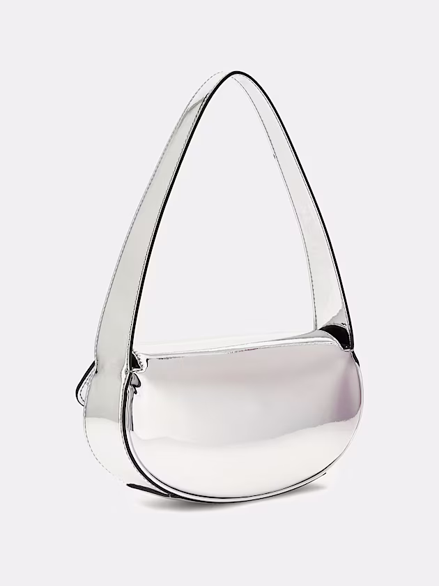 Arnela mirror-look mini shoulder bag - GUESS