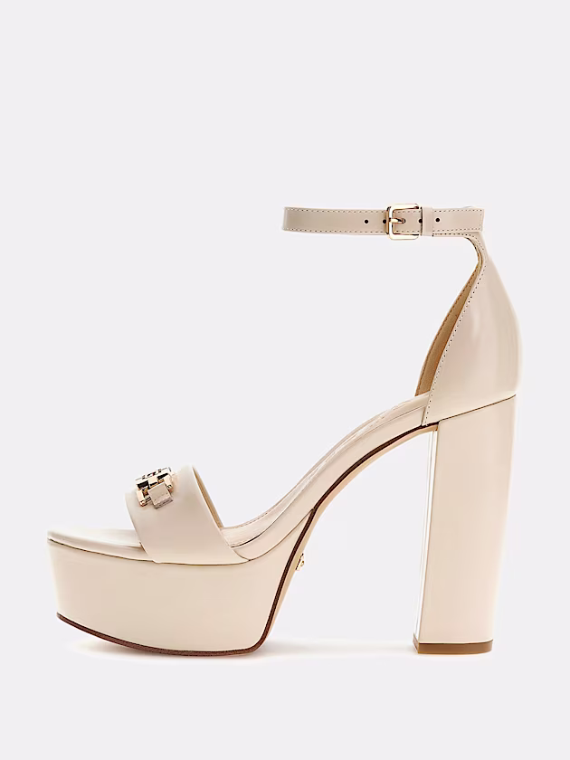 Settle genuine leather sandal - GUESS