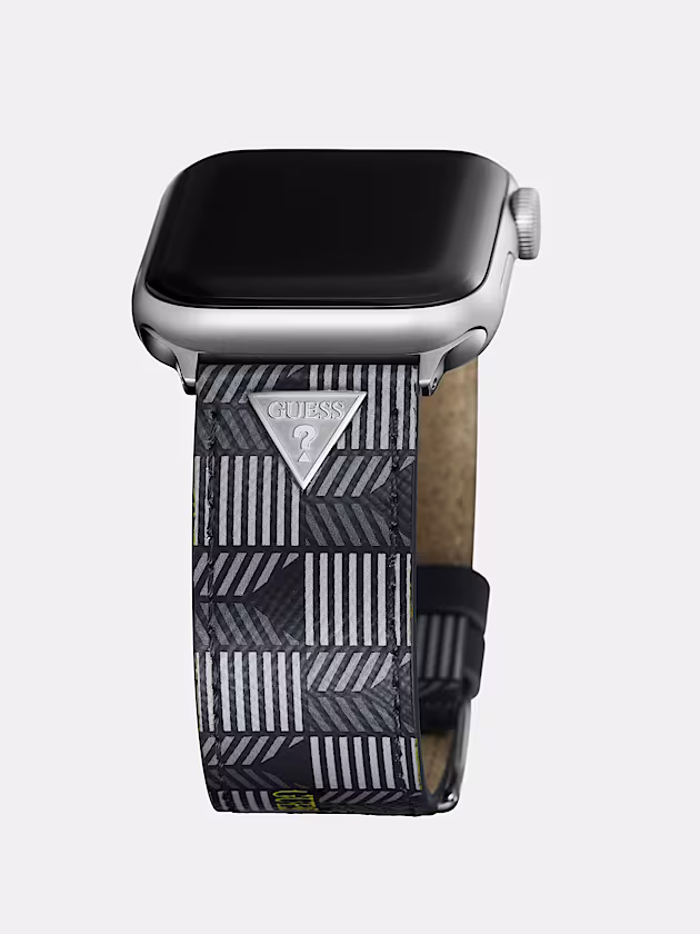 Apple Watch strap in genuine leather - GUESS