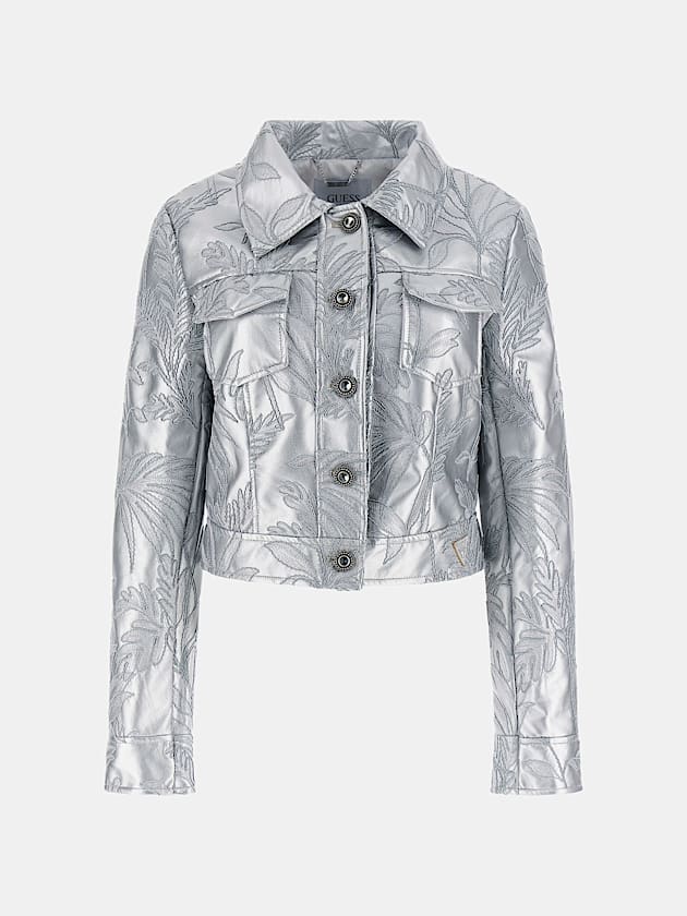 Embroidered trucker jacket - GUESS