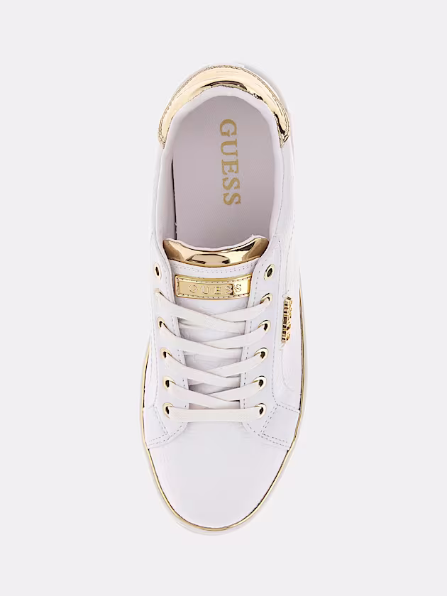 Beckie debossed 4G logo sneaker - GUESS