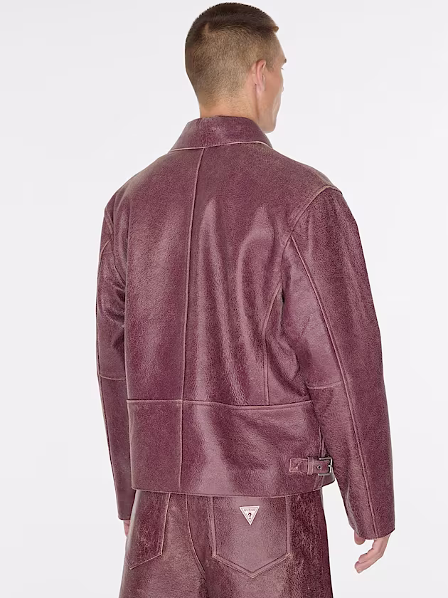 Genuine leather jacket - GUESS