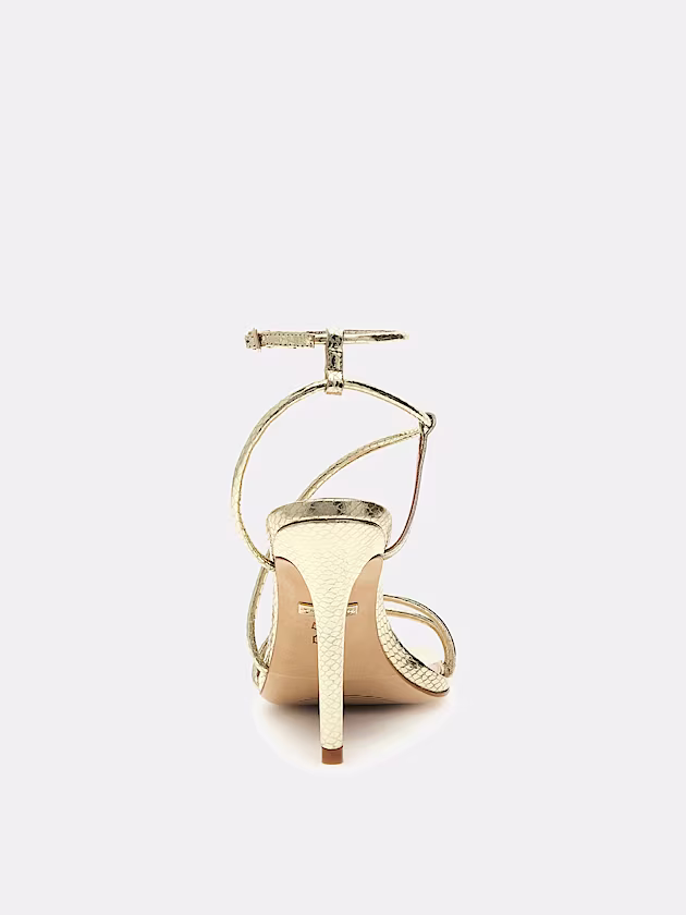 Marciano lamé strappy stilettos - GUESS