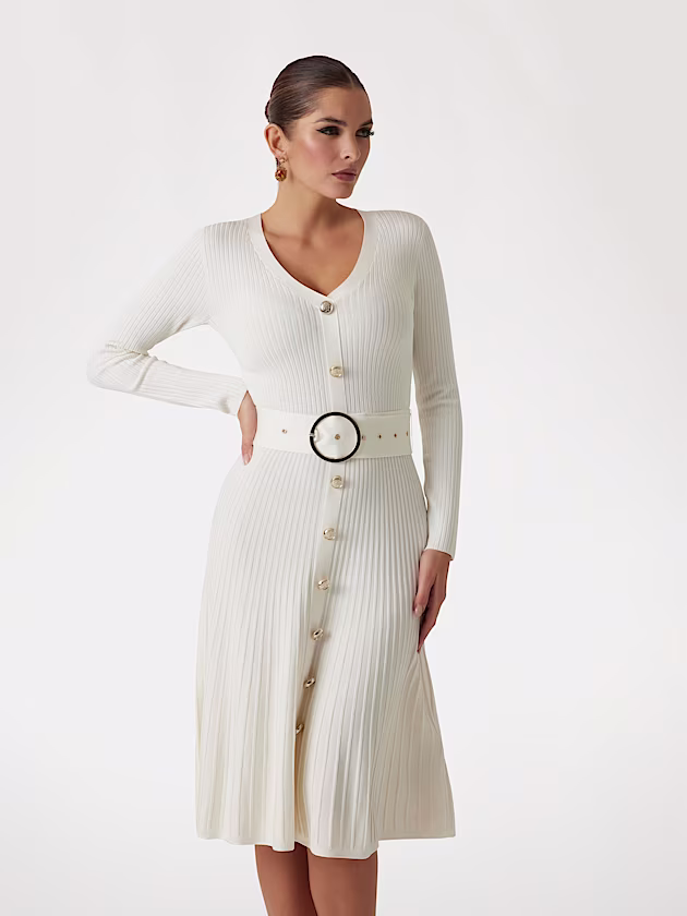 Marciano ribbed midi sweater dress - GUESS