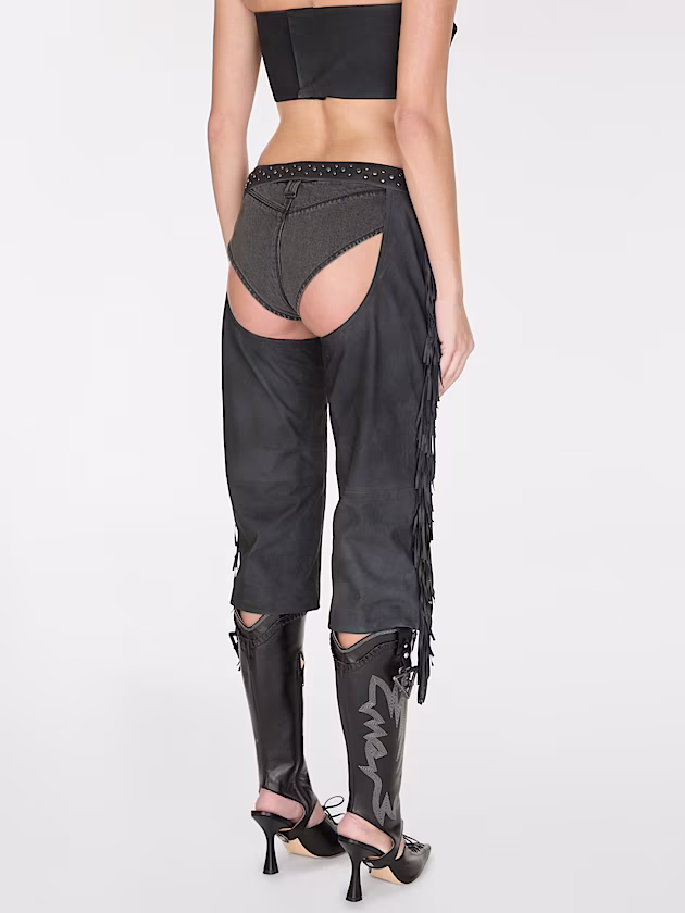 Suede capri chaps pants - GUESS