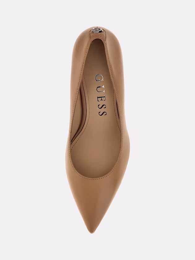 Bravo genuine leather court shoes - GUESS