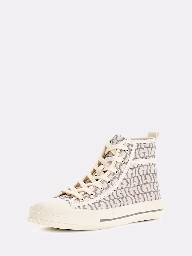 Colyn Logo-Script High-Top Sneaker - GUESS