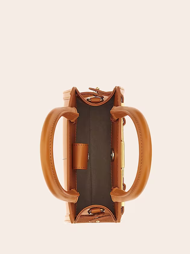 Cristina genuine leather mini handbag - GUESS