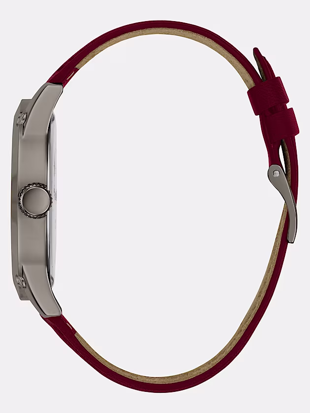 Suede leather analogue watch - GUESS