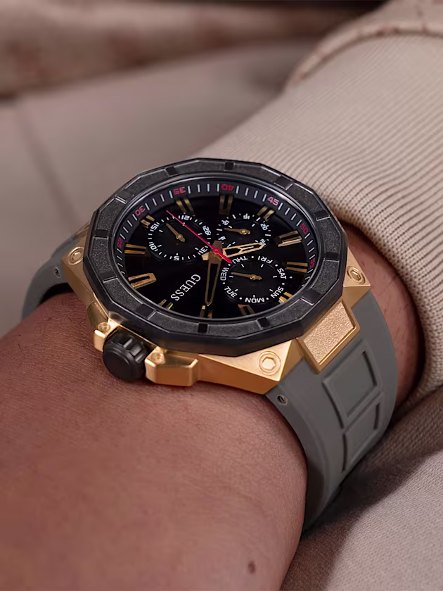 Silicone multi-function watch - GUESS