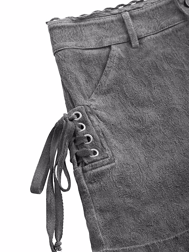 Side lace-up shorts - GUESS