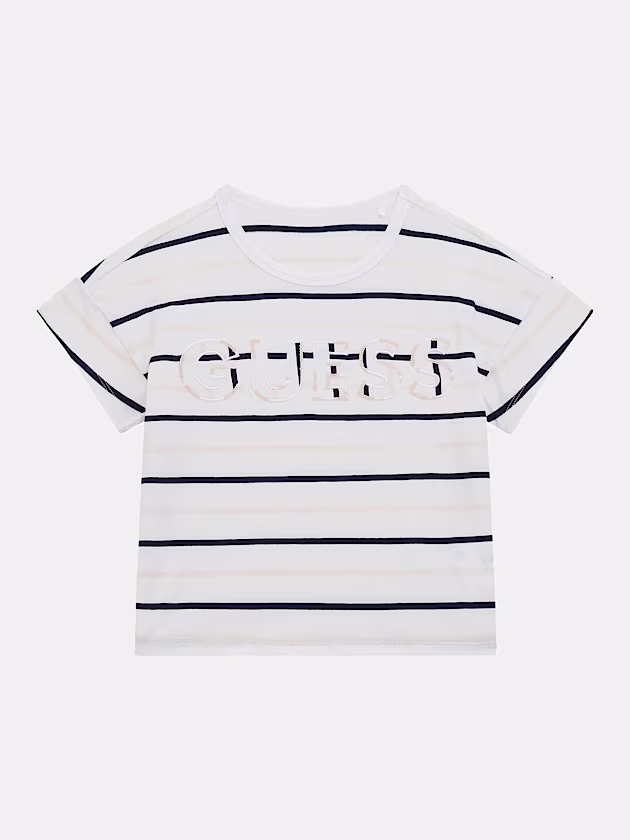 Striped logo t-shirt - GUESS