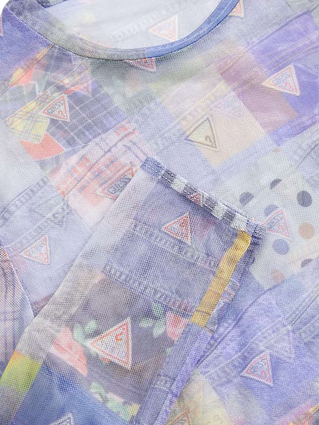 Patchwork print top - GUESS