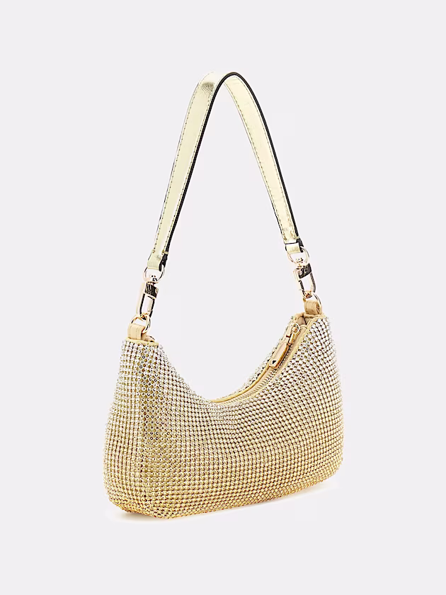 Zalina Rhinestone Mini Shoulder Bag - GUESS