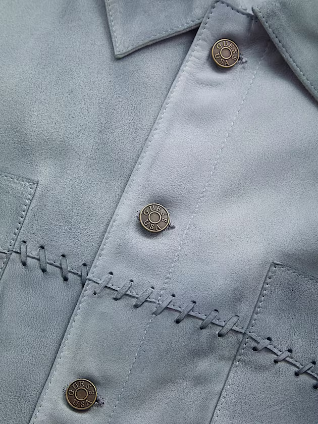 Regular fit suede shirt - GUESS