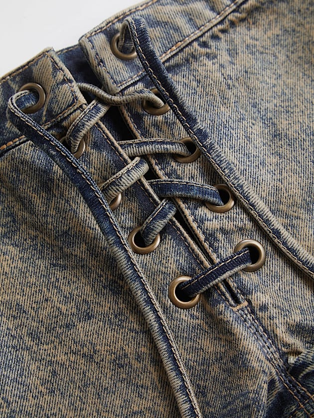 Mid rise denim shorts - GUESS