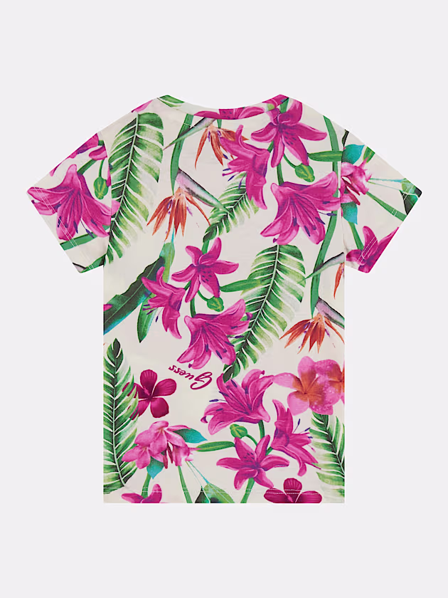 All over floral print t-shirt - GUESS