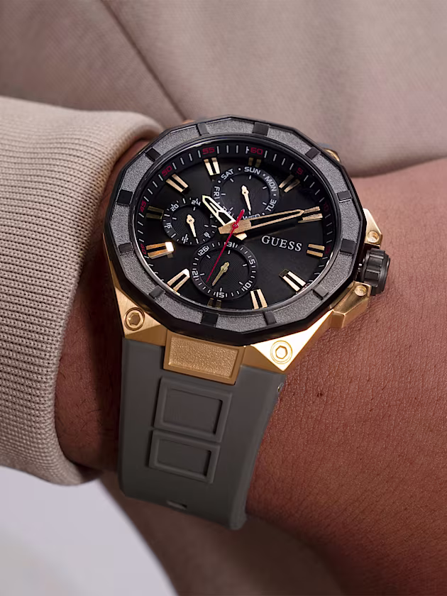 Silicone multi-function watch - GUESS