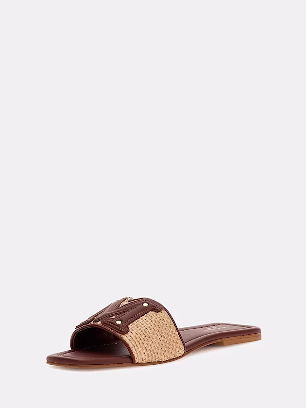 Marciano raffia slides - GUESS