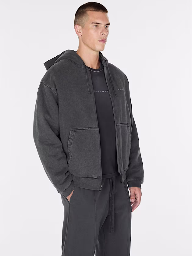 Hooded zip sweatshirt - GUESS