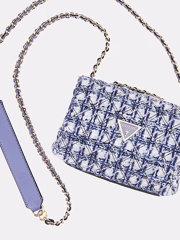 Giully tweed mini crossbody - GUESS