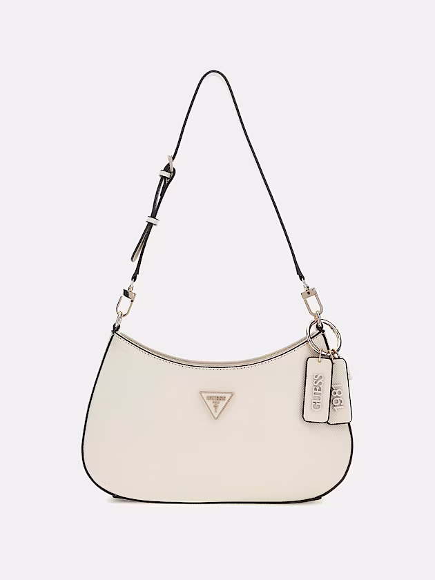 Noelle Saffiano Shoulder Bag - GUESS