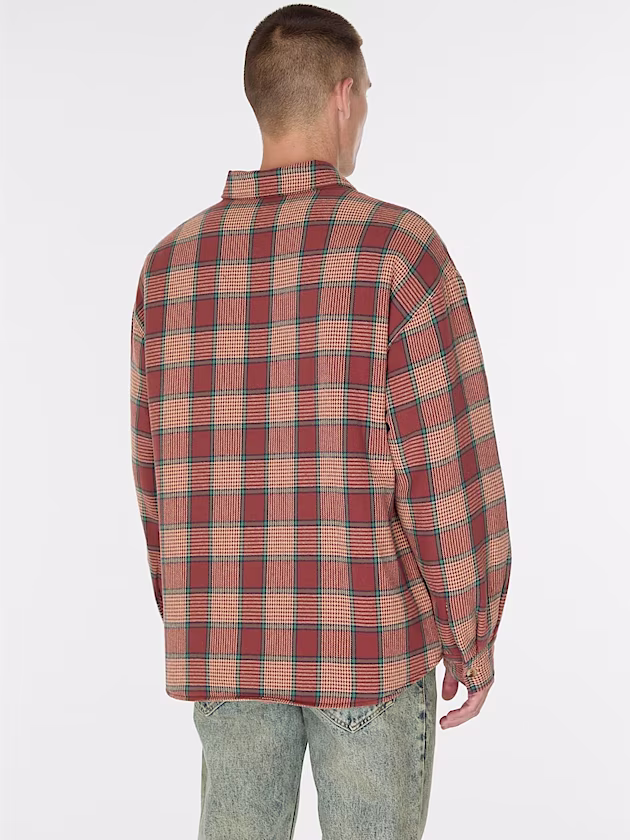 Regular fit flannel shirt - GUESS