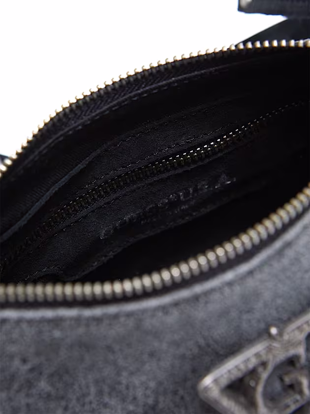 Real leather mini shoulder bag - GUESS