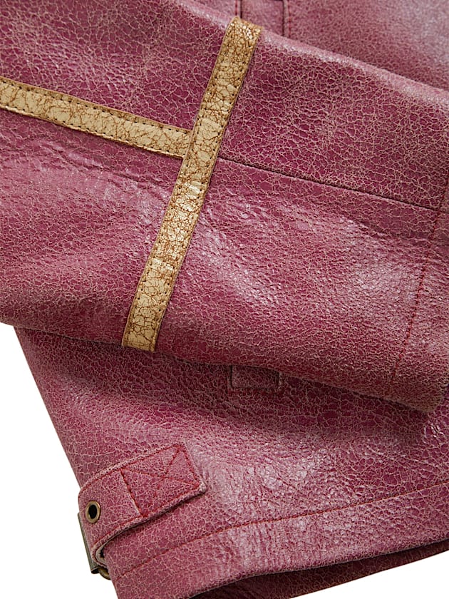 Crackle leather jacket - GUESS